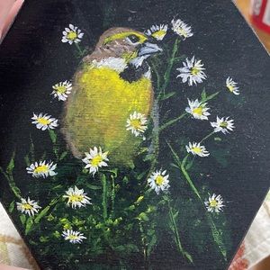 HandPainted Yellow Bird
